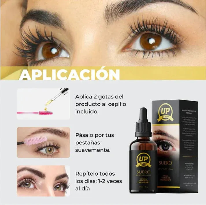 Serum Up Crecimiento y Alargamiento de Pestañas y Cejas